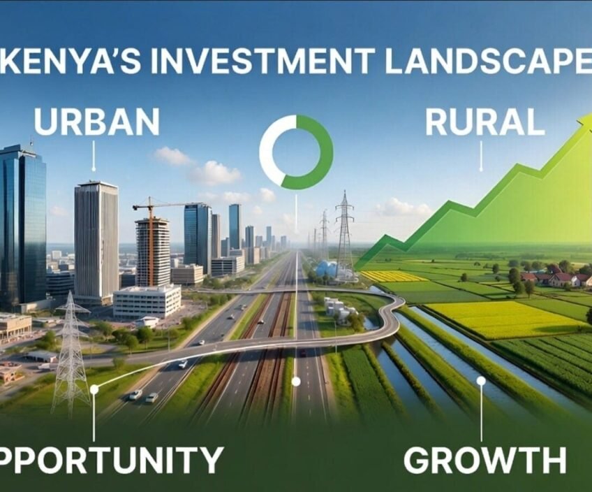 Visual representation of Kenya's urban and rural investment opportunities.