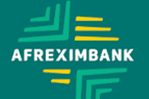 Logo of Afreximbank with green and yellow design elements.