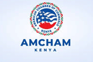 Logo of the American Chamber of Commerce in Kenya.
