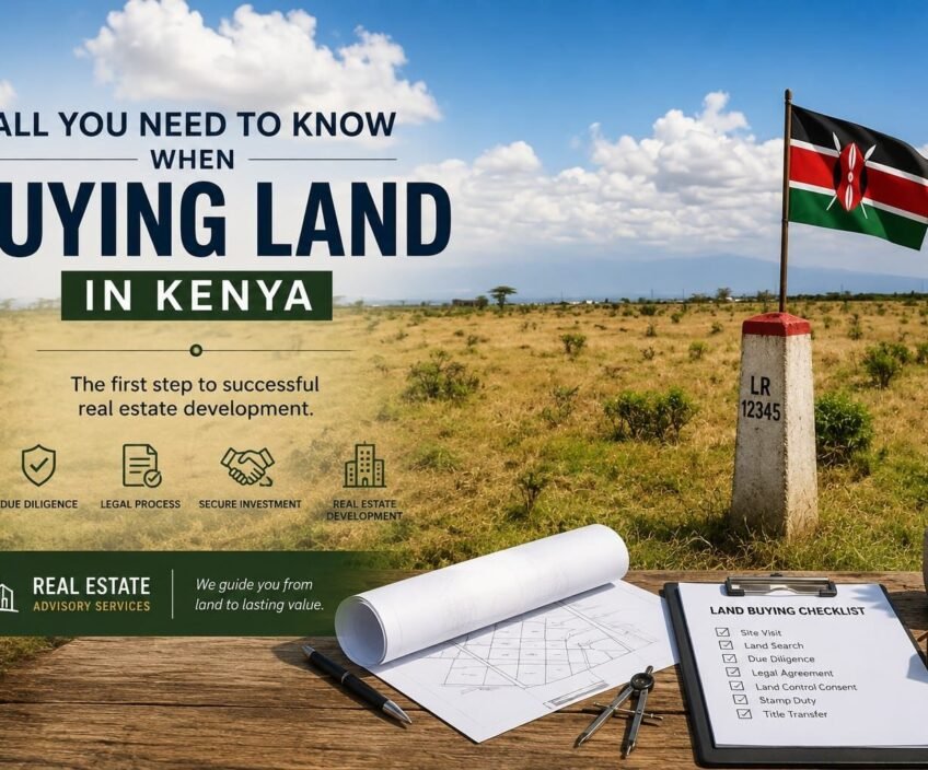 Guide for buying land in Kenya with checklist.