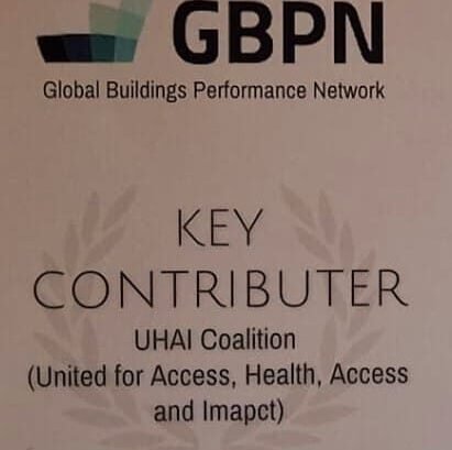 Gbpn Key Contributer Recognition certificate from Global Buildings Performance Network.