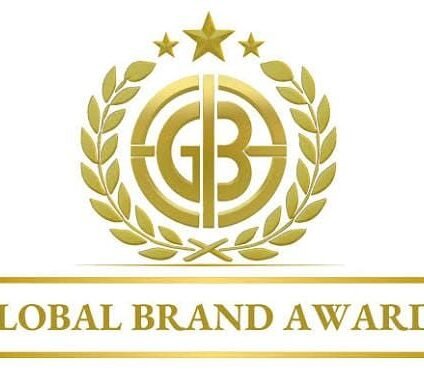 Global Brand Awards Logo of the Global Brand Awards featuring golden letters.
