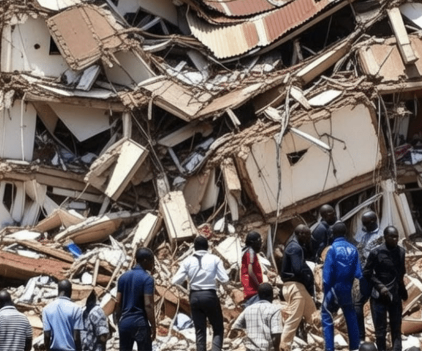 a multi storey building collapses in kenya