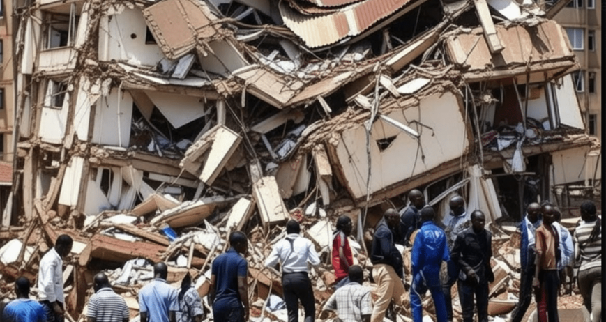 a multi storey building collapses in kenya
