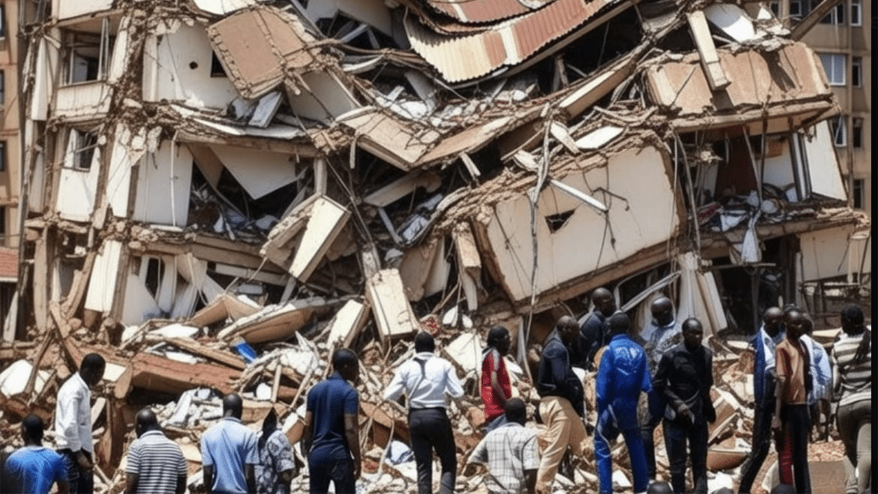a multi storey building collapses in kenya